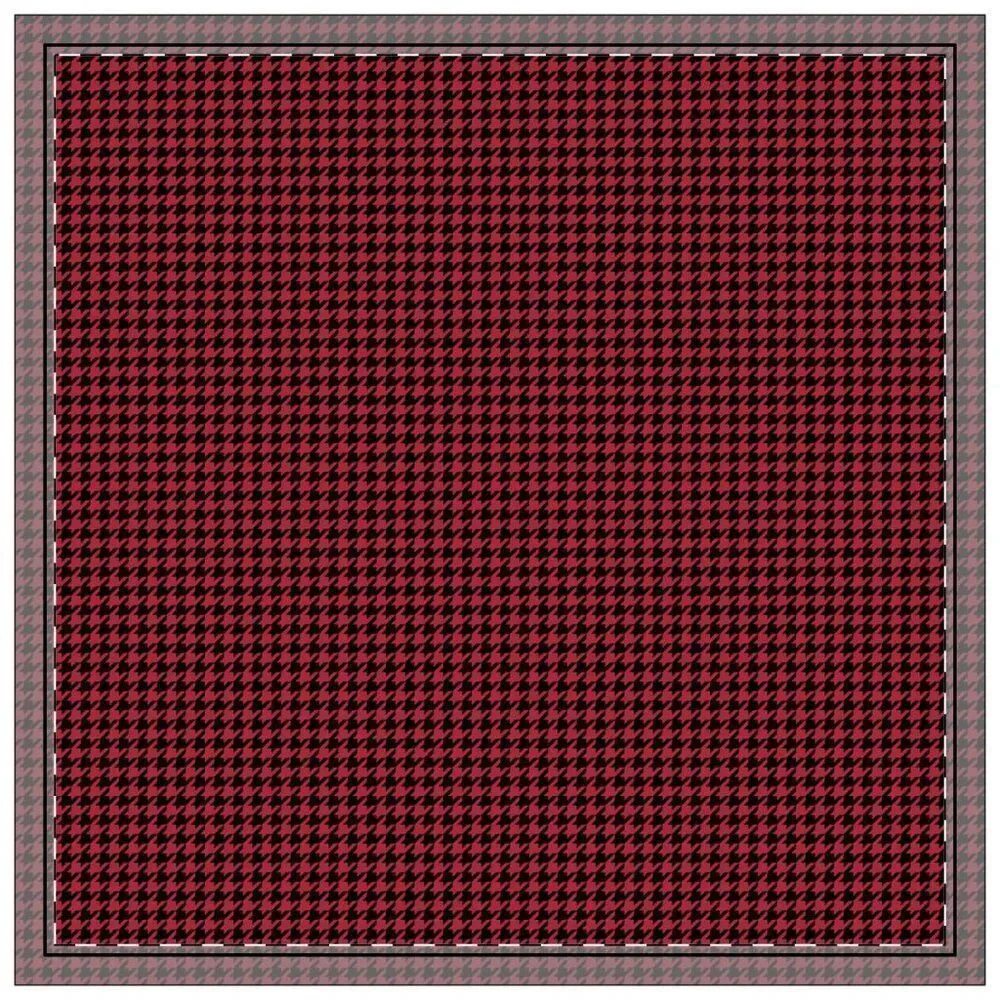 NWT Porter Anna- Red & Black Cotton Napkin 4-set, Houndstooth